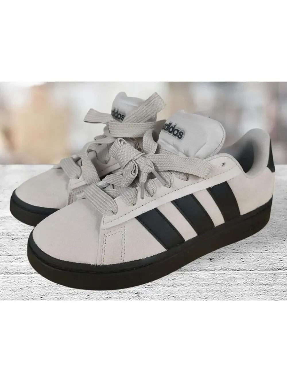 Adidas Mens Grand Court Alpha 00s Men’s Gray Black Shoes Size 8.5 IH1287 NWB